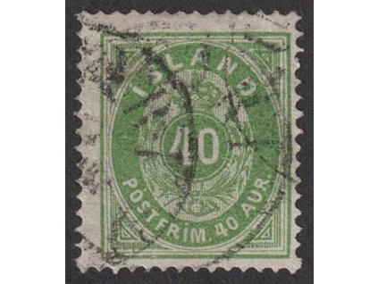 1876, 40 A zelená, MiNr.11A, dv