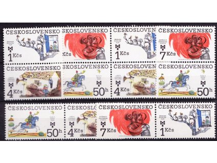 1983, 50h-7Kčs IX.BIB, spojky, kompletní, Nr.2600-3, **