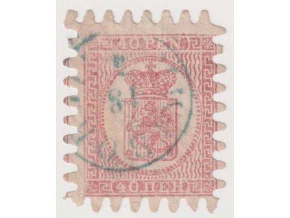 1866, 40 P Znak, MiNr.9, razítkované, hezký kus