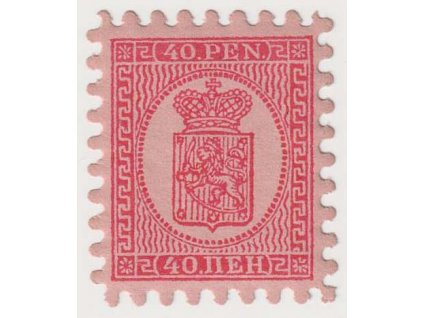1866, 40 P Znak, dobový novotisk (ND), MiNr.9B, * po nálepce