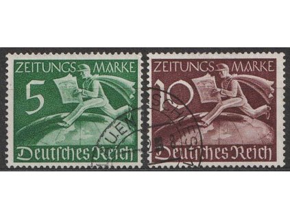 1939, 5-10Pf série, MiNr.Z738-39, razítkované