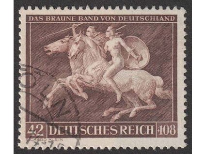 1941, 42Pf Hnědá stuha, MiNr.780, razítkované