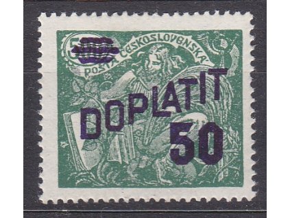 1926, 50/500h zelená, Nr.DL45B, * po nálepce, ilustrační foto