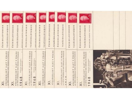 CDV 91 (1-8) XI. všesokolský slet, kompletní sada