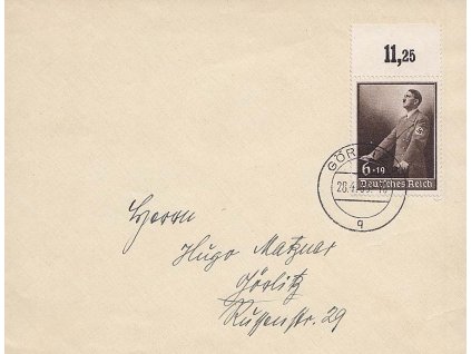 1939, DR Görlitz 28.4., dopis vyfr. zn. 6Pf Nr.694, razítko FDC
