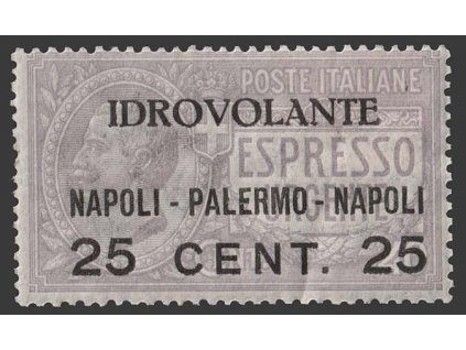1917, 25C/40C Idrovolante, MiNr.127, * po nálepce
