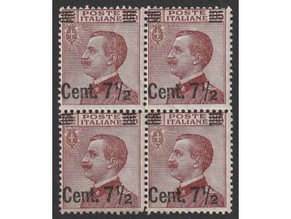 1923, 7 1/2C / 85C Emanuel, 4blok, MiNr.166I, **/*