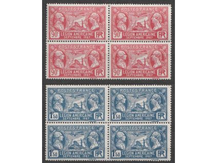 1927, 90C-1.50Fr série Kongres, 4bloky, MiNr.224-25, **