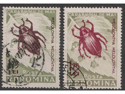 1958, 1.75 L Brouci, obě varianty, MiNr.1588a,b, razítkované
