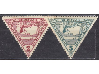 2-5h Trojúhelník, série, zn. platné v ČSR, * po nálepce, ilustrační foto