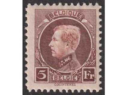 1924, 5 Fr Albert, MiNr.186, **