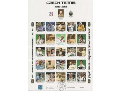 2013, VZ TL 0021 - 120 let českého tenisu, bezvadné
