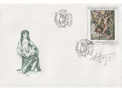 Fajt, podpis na FDC z roku 2004