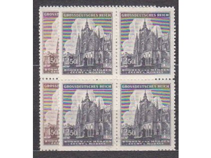 1944, 1.50-2.50K sv.Vít, série, 4bloky, Nr.120-1, **