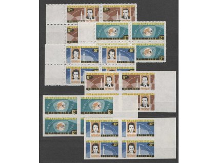 Vietnam, 1964, 12-30xu série Kosmos, Nr.265-67, 265-67U, (*)