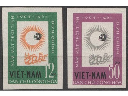 Vietnam, 1964, 12-50xu série Kosmos, Nr.296-97U, (*)