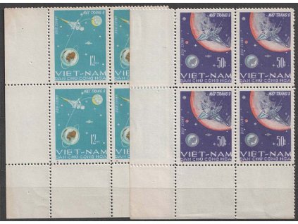 Vietnam, 1966, 12-50xu série Kosmos, MiNr.448-49, (*)