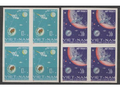 Vietnam, 1966, 12-50xu série Kosmos, MiNr.448-49U, (*)