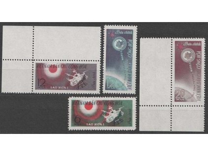 Vietnam, 1963, 6-20 xu série Vesmír, MiNr.258-61, (*)