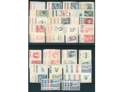 Československo 1945-49, kompletní kupony, **