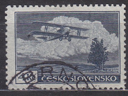 4K modrá, Řz.12 1/4, Nr.L11A, razítkované, ilustrační foto