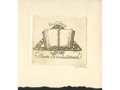 Votlučka, Ex libris, nalomené růžky