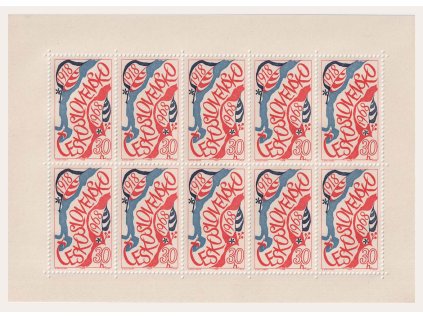 1968, 30 h Propagace Československa, 10blok, Nr.PL1655, **