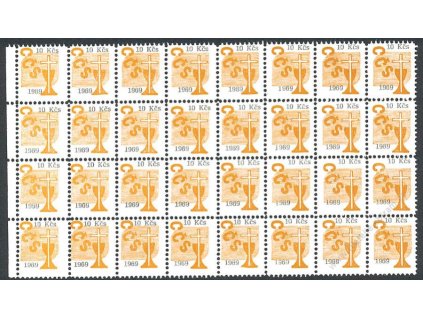 Církevní známky, 1969, 10Kčs, 32blok, **