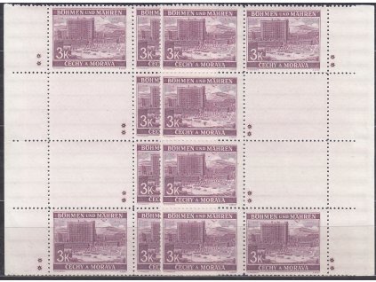 1939, 3K Zlín, podkovy, L+P, varianta 2 křížky, Nr.36a, **