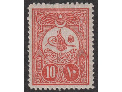 1908, 10 Pia Znak, MiNr.141A, * po nálepce