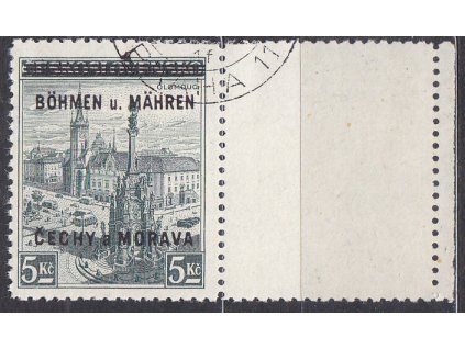 5Kč Olomouc, pravý kupon, Nr.18, razítkované
