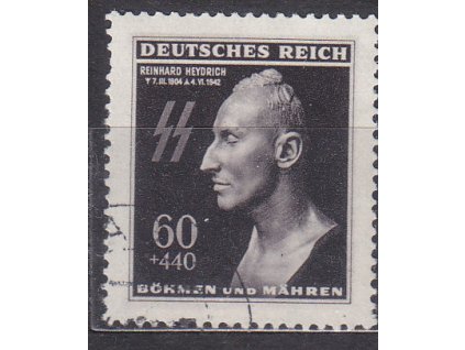 1943, 60h Heydrich, Nr.111, razítkované, ilustrační foto