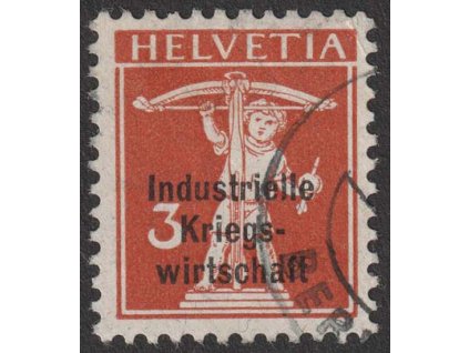 1918, 3 C Kriegswirtschaft, MiNr.1II, razítkované, dv