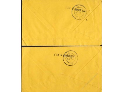 Bor u České Lípy, 1945, 2 kusy firemních dopisů