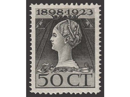 1923, 50 C Vilemína, MiNr.130D, * po nálepce