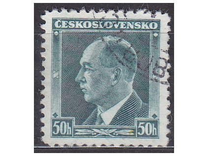 1937, 50h Beneš, Nr.314, razítkované, ilustrační foto