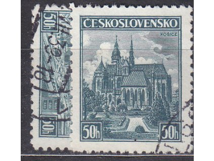 1938, 50h Plzeň a Košice, Nr.344-5, razítkované, ilustrační foto