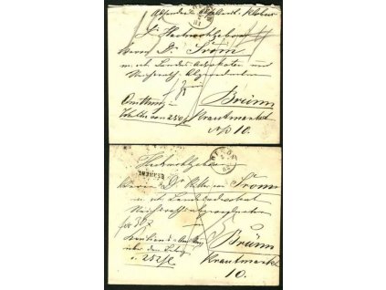 Sopron, 1881-82, 2 ks cenných dopisů