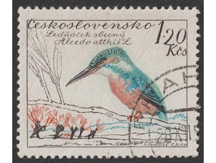 1959, 1.20 Kčs Ptactvo, typ II., Nr.1084II, razítkované, ilustrační foto