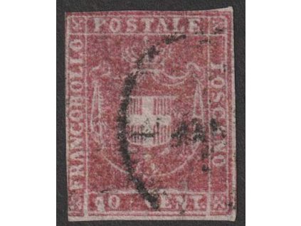 Toskana, 1860, 40 C Znak, MiNr.21, razítkované