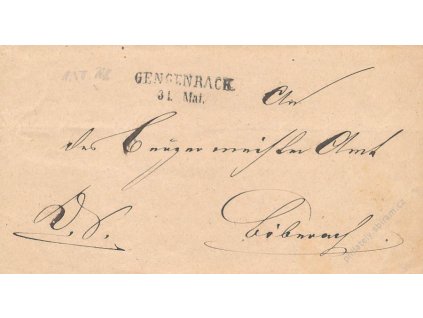 Gengenrack, skládaný dopis z roku 185?, horší jakost