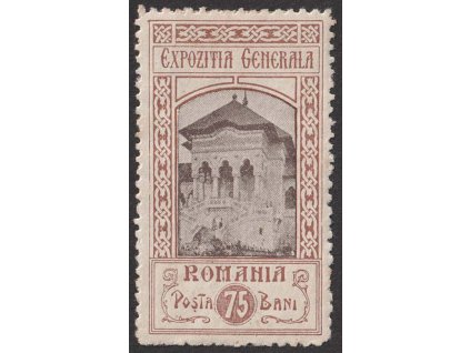 1906, 75 C Jubilejní výstava, MiNr.204, * po nálepce