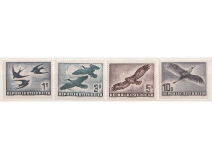 1953, 1-10 S letecká série, MiNr.984-87, **