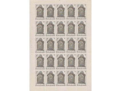 1979, 40 h Hodiny, 25 ks arch, papír fl1, Nr.2400ya, **