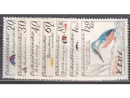 1959, 20h-1.20Kčs Ptactvo, série, Nr.1078-84, **, ilustrační foto