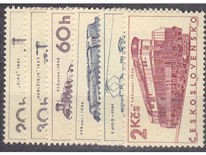 1966, 20h-2Kčs Lokomotivy, série, Nr.1509-14, **, ilustrační foto