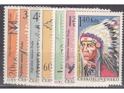 1966, 20h-1.40Kčs Indiáni, série, Nr.1535-41, **, ilustrační foto