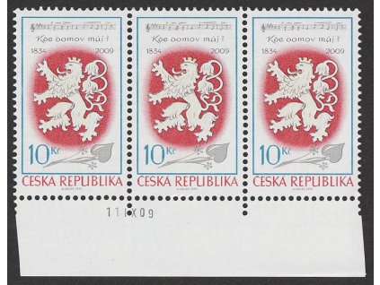 2009, 10 Kč Státní hymna DV-skvrna na noze Nr.610, **