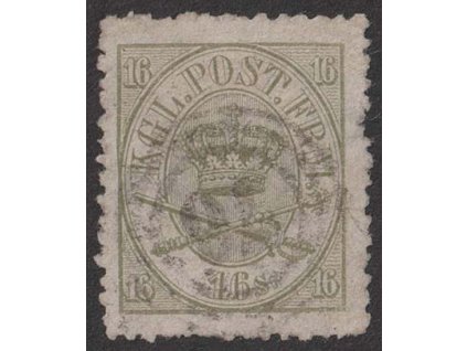 1864, 16 S Znak, MiNr.15, razítkované, horší jakost