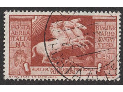 1937, 80 C letecká, MiNr.588, razítkované